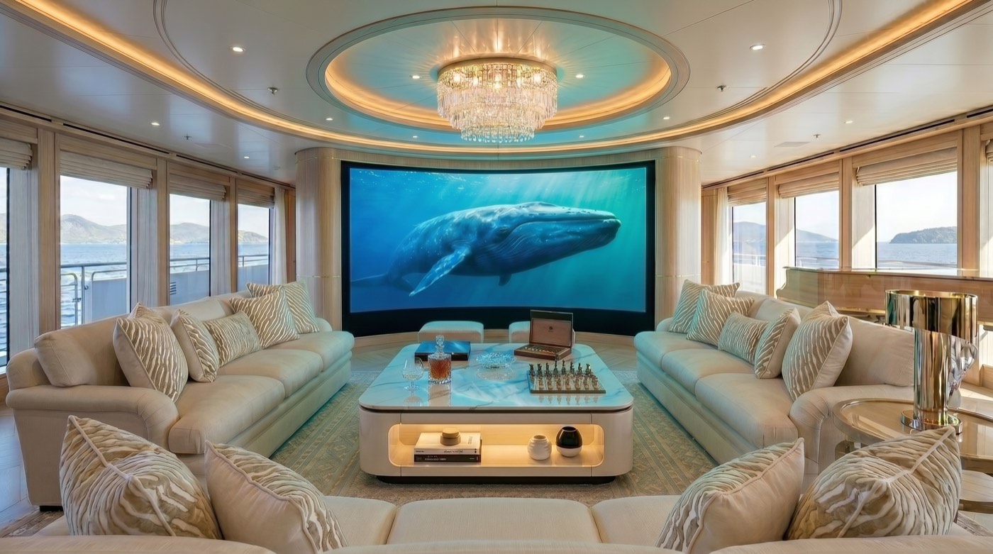 Main deck salon interior render